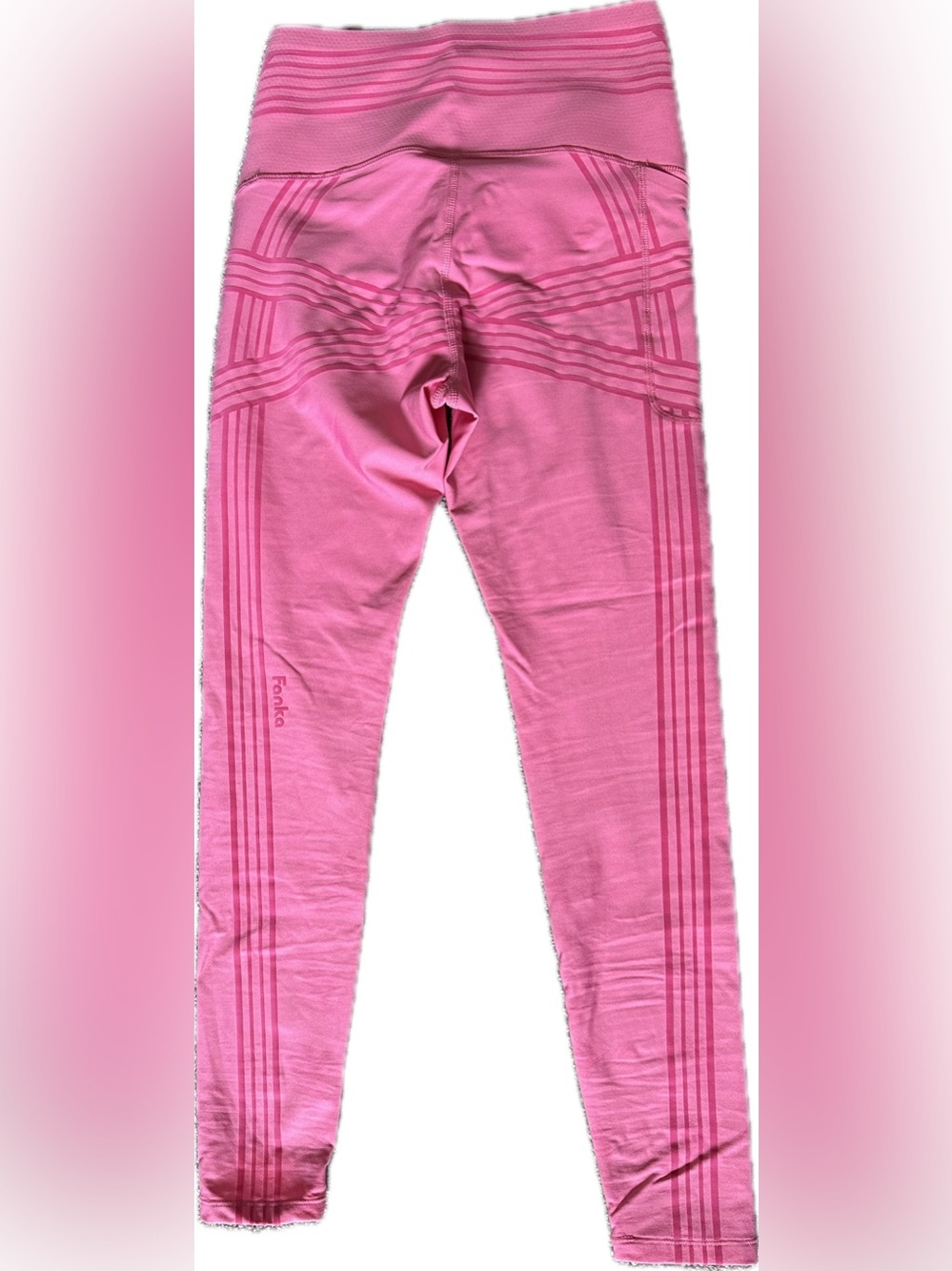 Fanka Body Sculpt Resistance Leggings in Sugar Pink size Medium EUC - Picture 7 of 10